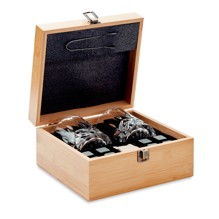 Set Whisky in Cutie de Bambus