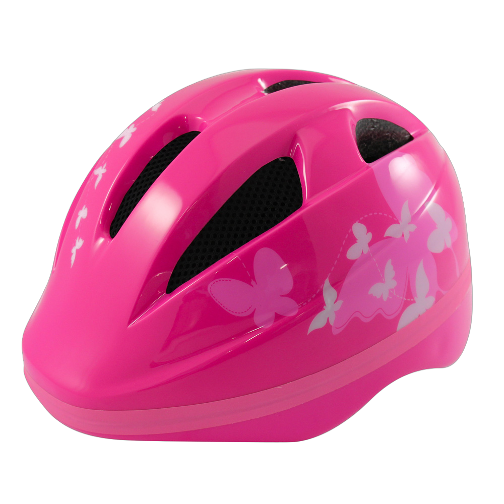 Casca bicicleta pentru fetite roz