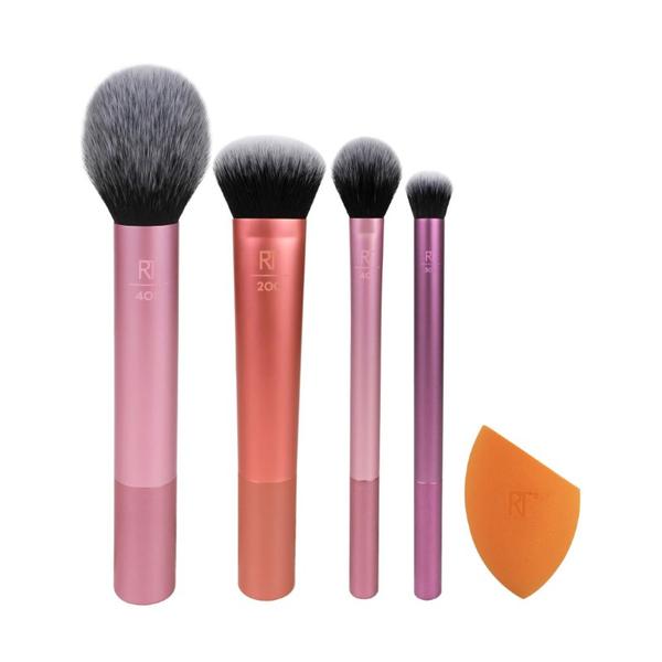 Set 4 Pensule si Burete pentru Machiaj Real Techniques