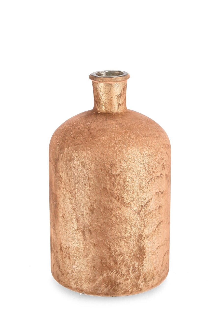 Vaza Handmade Tapi din Sticla Portocalie