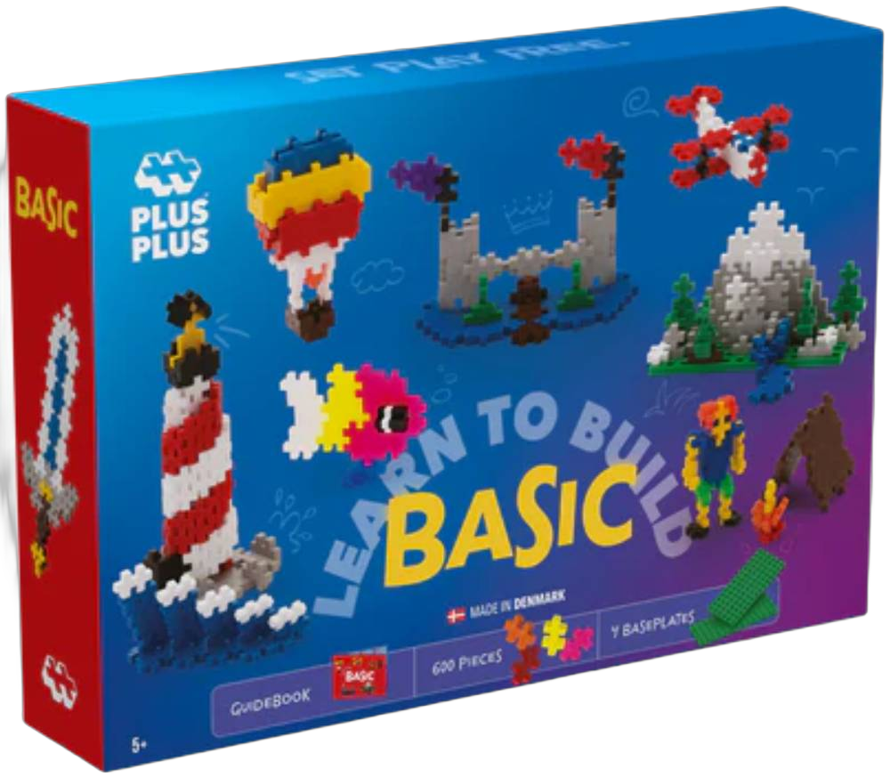 Set Constructie Plus-Plus 600 Piese cu Ghid de Invatare