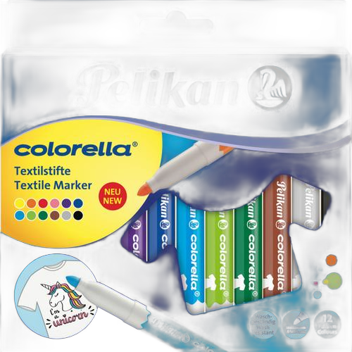 Set 12 Carioci Pelikan pentru Textile