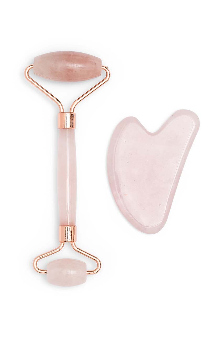 Set de Masaj Facial din Cuart Roz