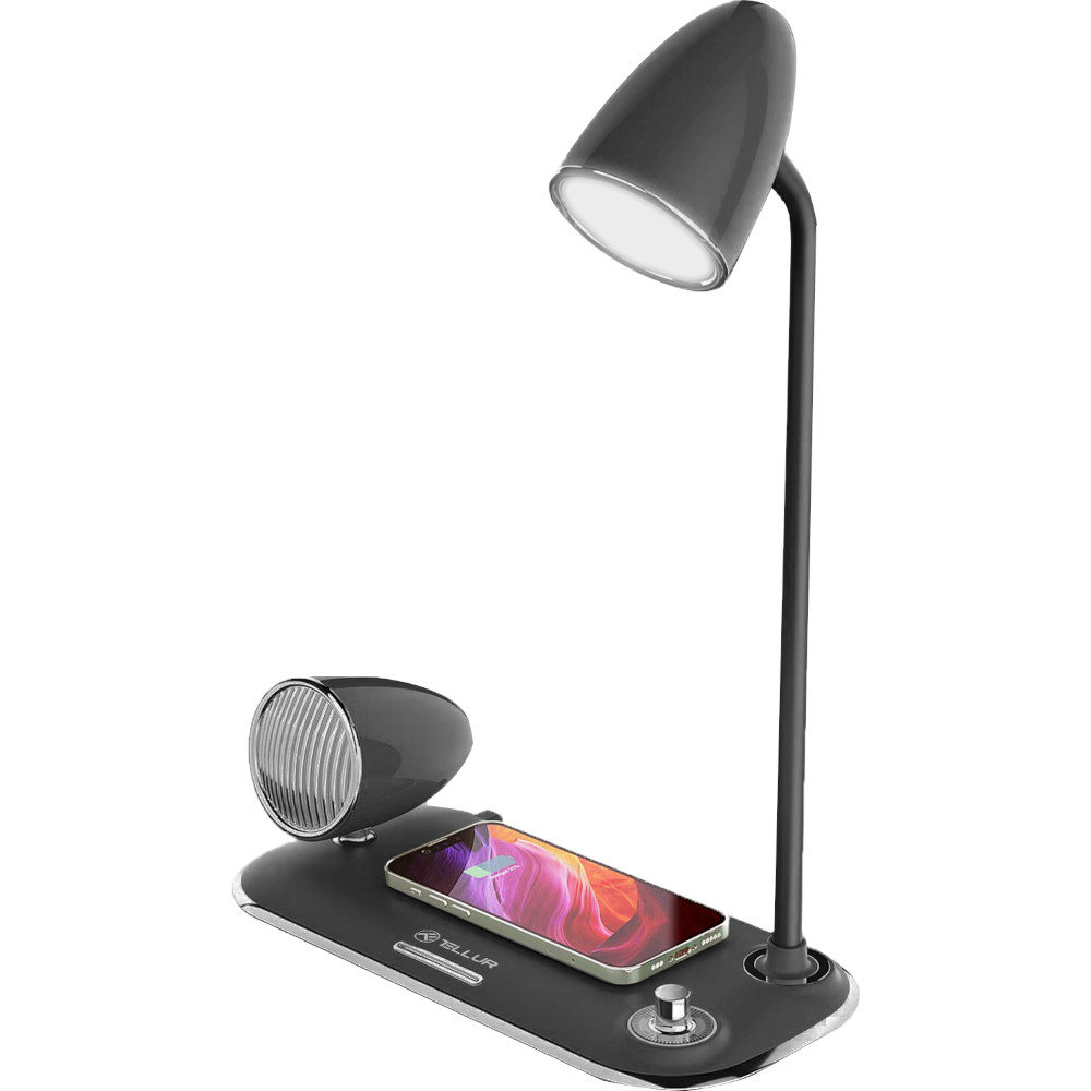Incarcator Wireless si Lampa Birou Tellur Nostalgia Negru
