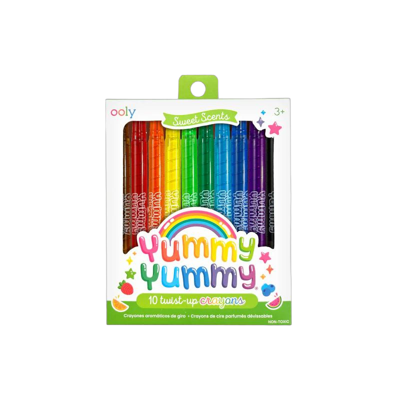 Creioane colorate parfumate rasucibile Yummy Yummy