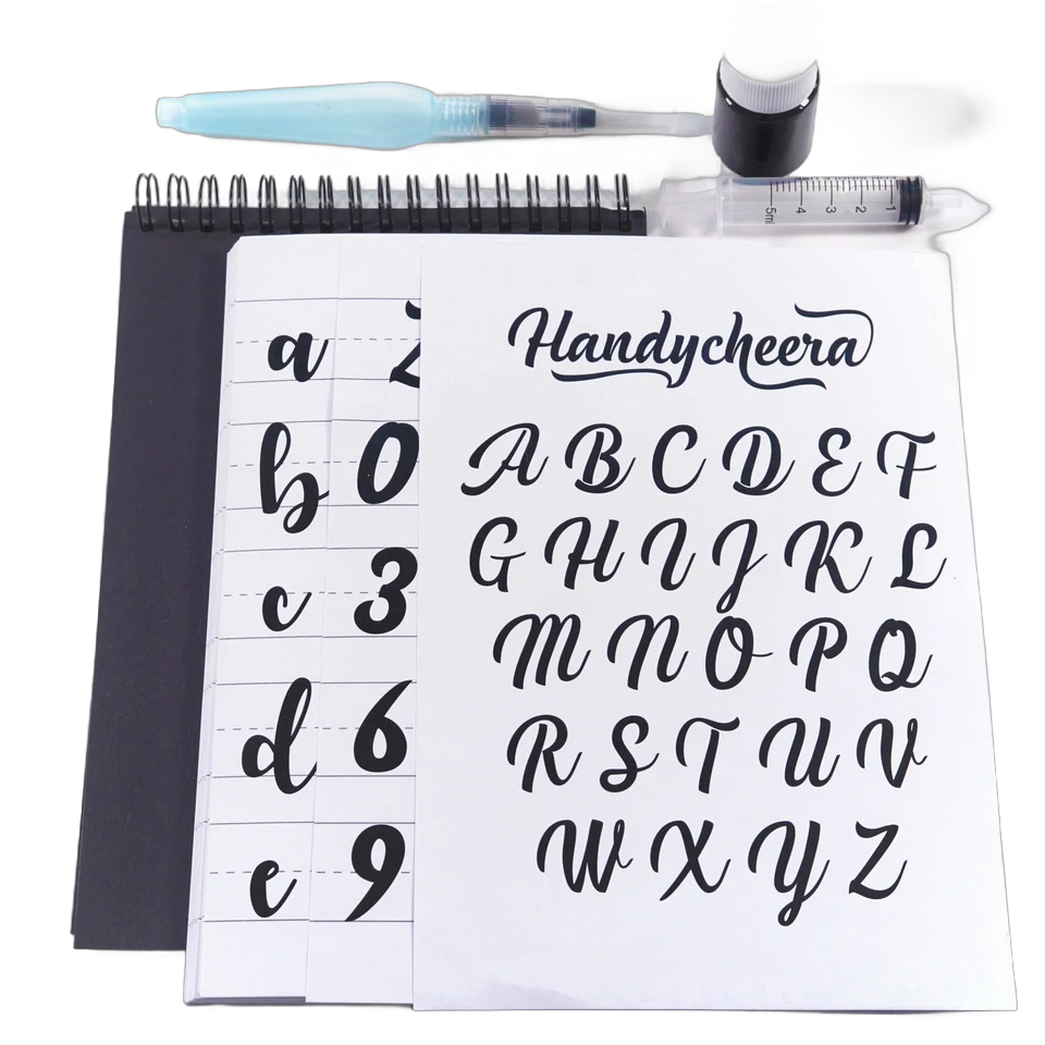 Set caligrafie Brush Lettering Kit Kikkerland