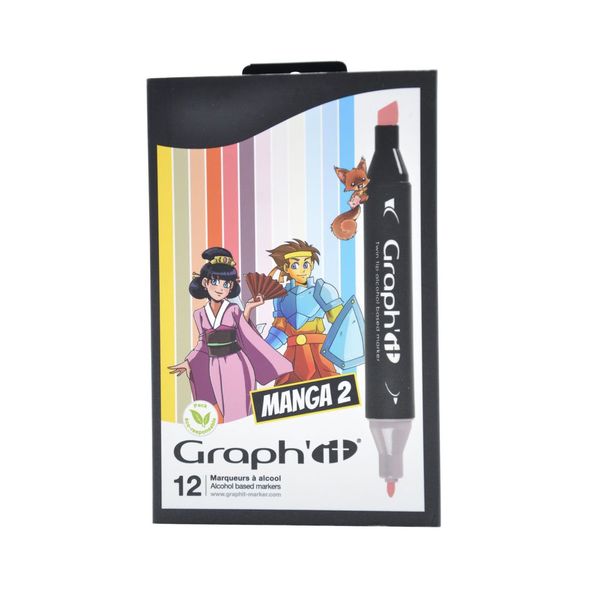 Set 12 Markere Graph It Manga