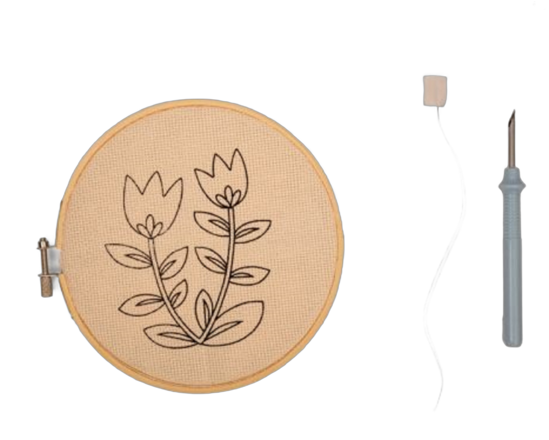 Set creativ broderie Tulips Kikkerland