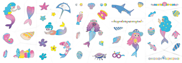 Stickere pentru unghii si tatuaje Sirena