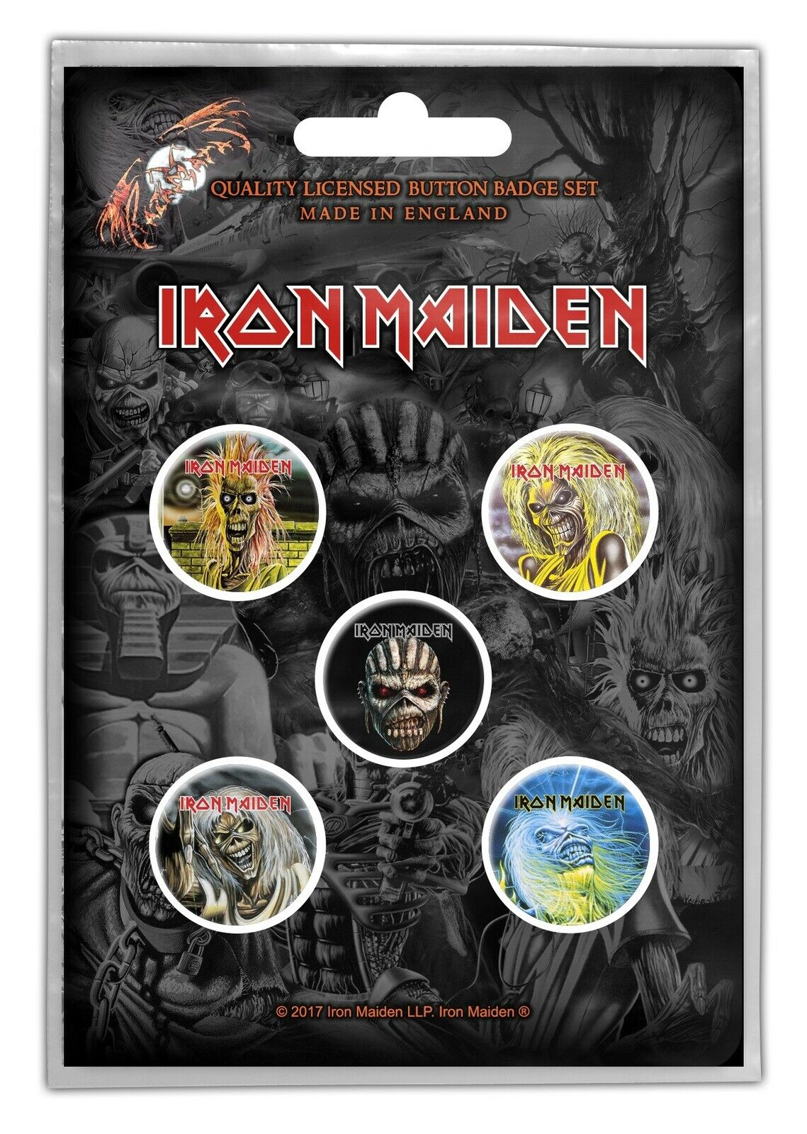 Set Insigne Iron Maiden - The Faces Of Eddie
