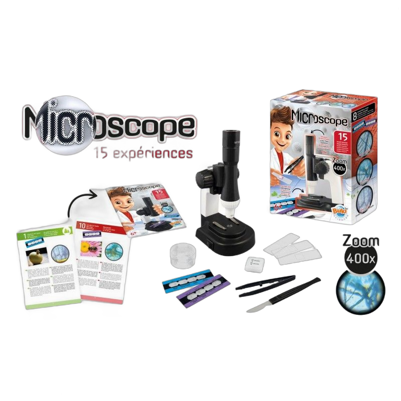 Jucarie educativa - Microscop cu 15 experimente Buki